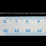 Řetízek bižuterní plochý 3x2x0,5 mm - platina
