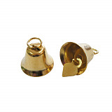 Zvonečky zlaté 2 x 2 cm kovové
