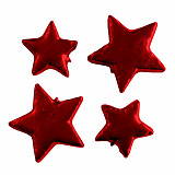Vánoční hvězdy červené 4 ks