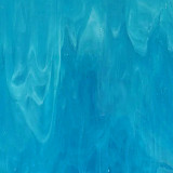Sklo 10 x 15 cm poloopál Yang - modrá tyrkys