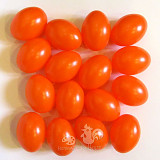 Vejce plastová 6 cm - 50 ks oranžové