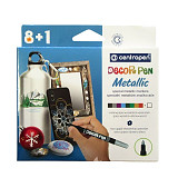 DECORPEN Metallic popisovače fixy 8+1 ks