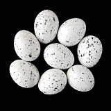 Plastová vajíčka kropenatá 4,5 cm - 1 ks