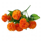 Chryzantéma 7 květů 30 cm - oranžová