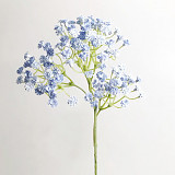 Dekorace - gypsophila světle modrá 60 cm