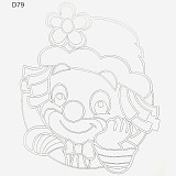 Obrázek pro děti B/D 79 - klaun