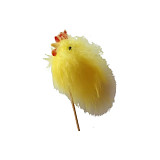 Kuře žluté peří, zápich 20 cm