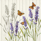Ubrousek na decoupage - vzor 0138 levandule, motýli