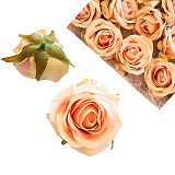 Dekorace květ růže 5 cm / 1 ks růžová sv.