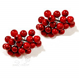 Dekorační kuličky 1,5 cm - sáček 36 ks červené