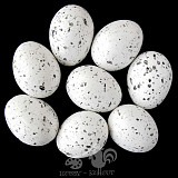 Plastová vajíčka kropenatá 7 cm - 1 ks
