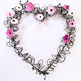 DRÁTOVÁNÍ - Srdce velké s kytičkami